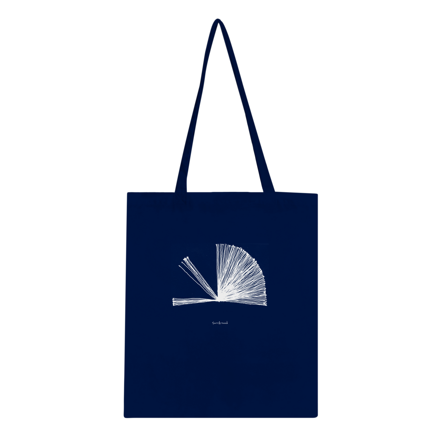 Truly one-of-a-kind tote bag, Tempo inspired by environment. Life moves at its own pace to create an abstract picture. Being eco-conscious, reinforced handles for more stability. Originally hand drawn design by artist.