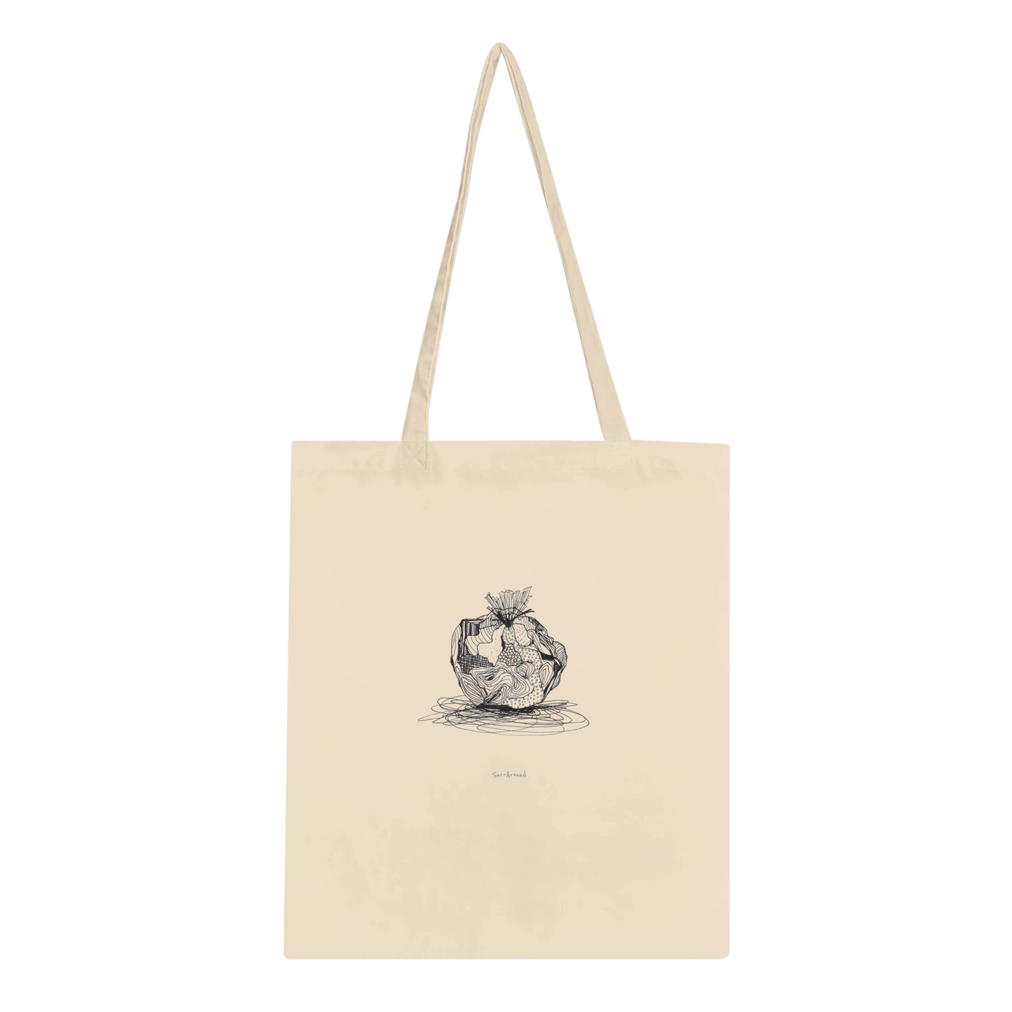 Truly one-of-a-kind Tote bag, Citrus inspired by nature. Symbolizing the transformation of forms in a fruit life. Tote bags being eco-conscious, reinforced handles for more stability.