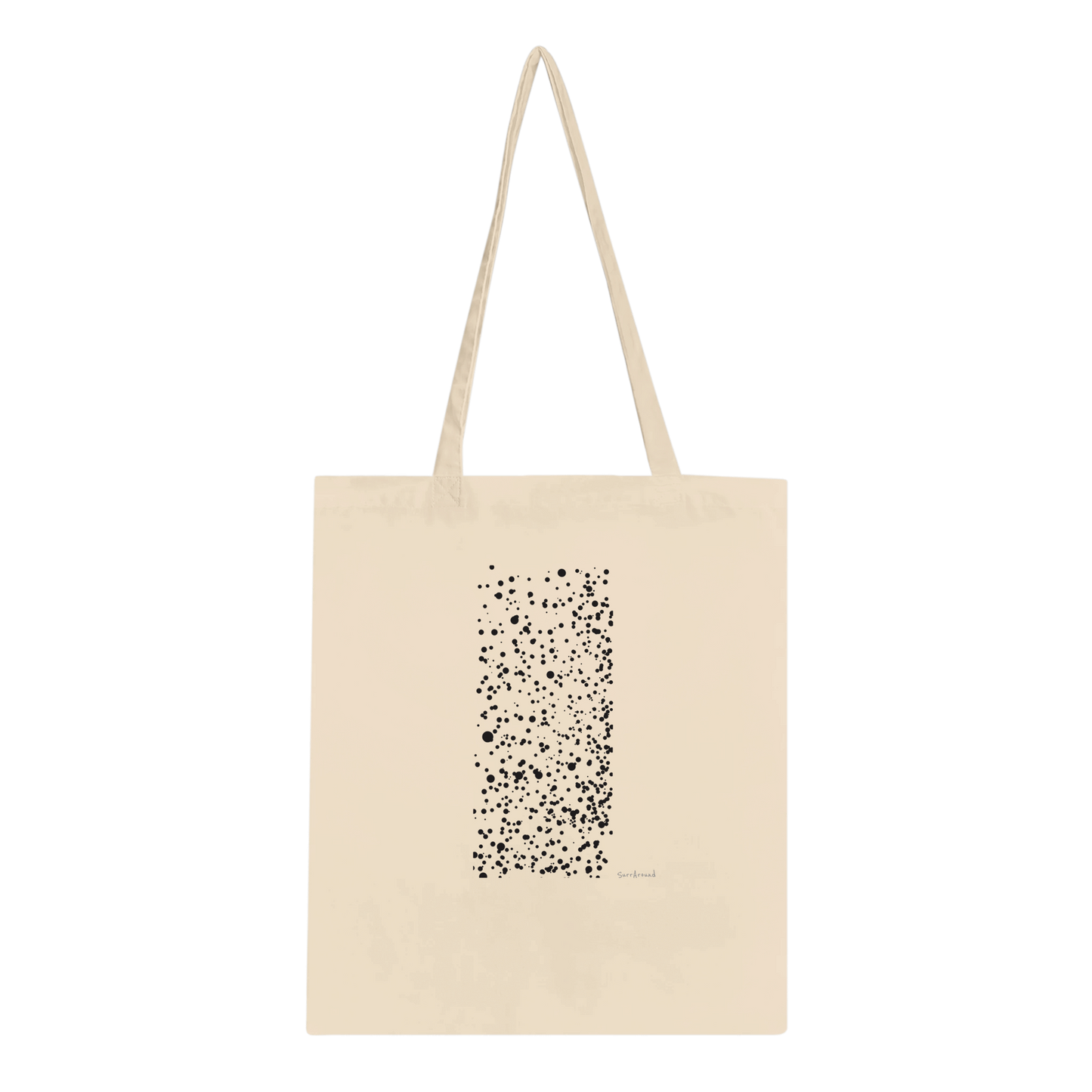 Unique and Truly one-of-a-kind Tote bag, Snow, Nature. Tote bags being eco-conscious, reinforced handles for more stability. Designed snow, inspired by Japanese artist.