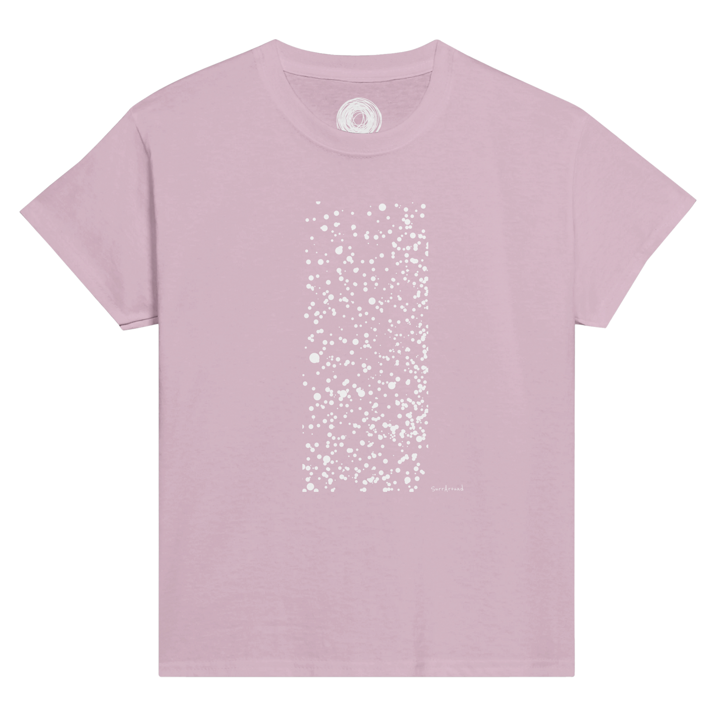 Classic Kids T-shirt, Snow designed by Japanese artist. Beautibul nature. Unisex Crewneck T-shirt, Eco-Friendly 100% cotton in soft feel. Unique design themed with snow created by artist/designer.