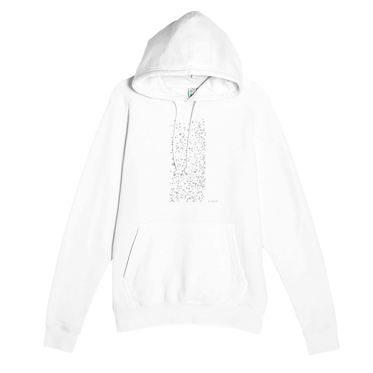 Premium Adult Hoodie, Snow inspired by nature. Discover our soft, durable unisex pullover hoodie with unique snow designed by designer. Ideal for year-round wear with a kangaroo pocket and three-panel hood.