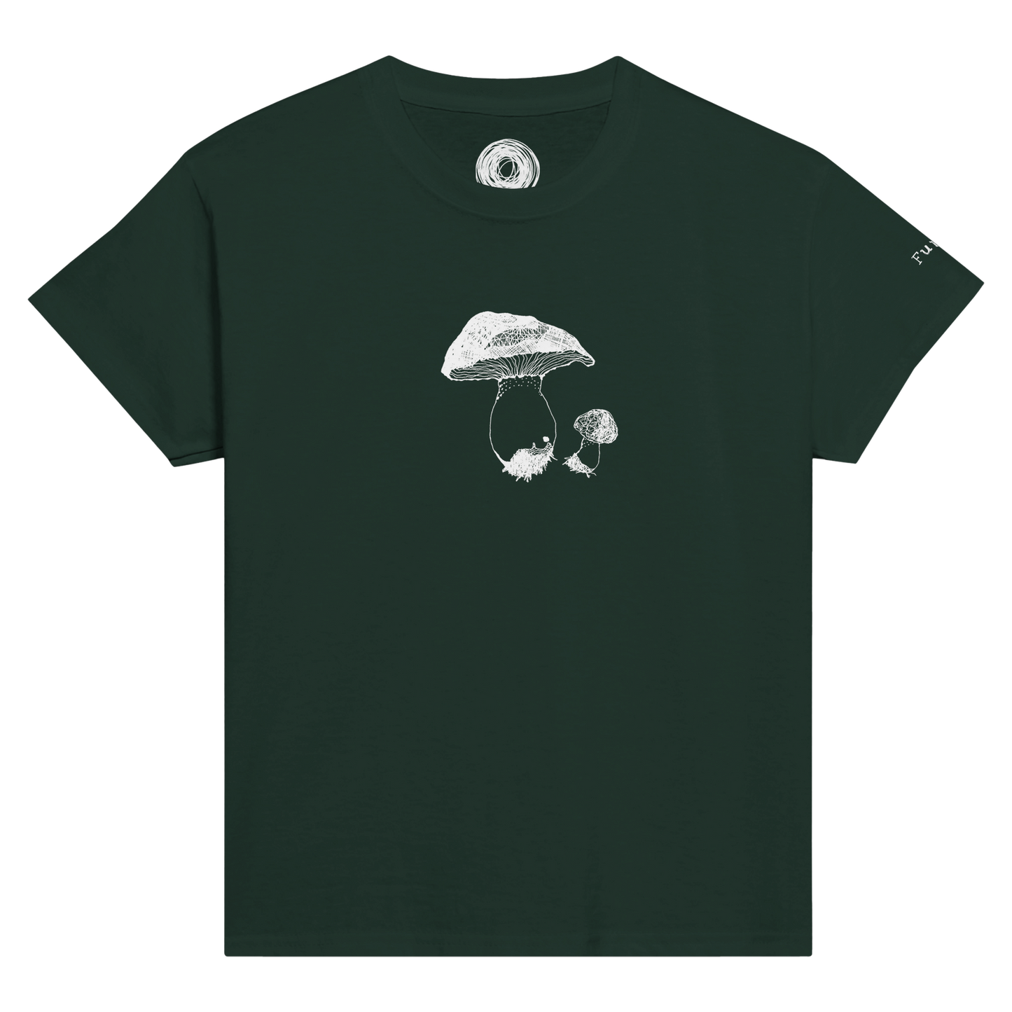 Classic Comfort Kids T-shirt, Mushroom inspired by nature. Unisex Crewneck T-shirt, Eco-Friendly 100% cotton in soft feel. Unique illustration of cute mushrooms by artist, originally hand drawn.