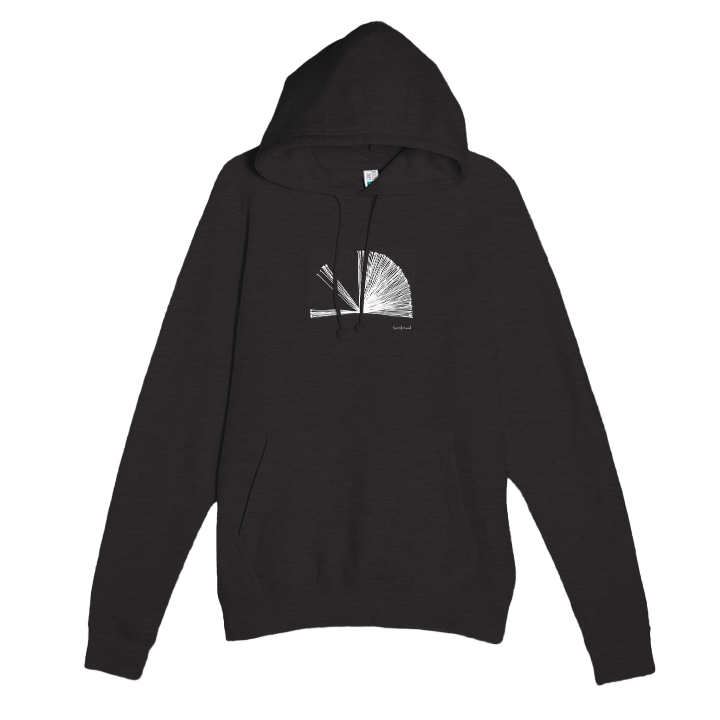 Unique Premium Adult Hoodie, Tempo with abstract rhythm. Discover our soft, durable unisex pullover hoodie featuring hand-drawn abstract picture. Ideal for year-round wear with a kangaroo pocket and three-panel hood.