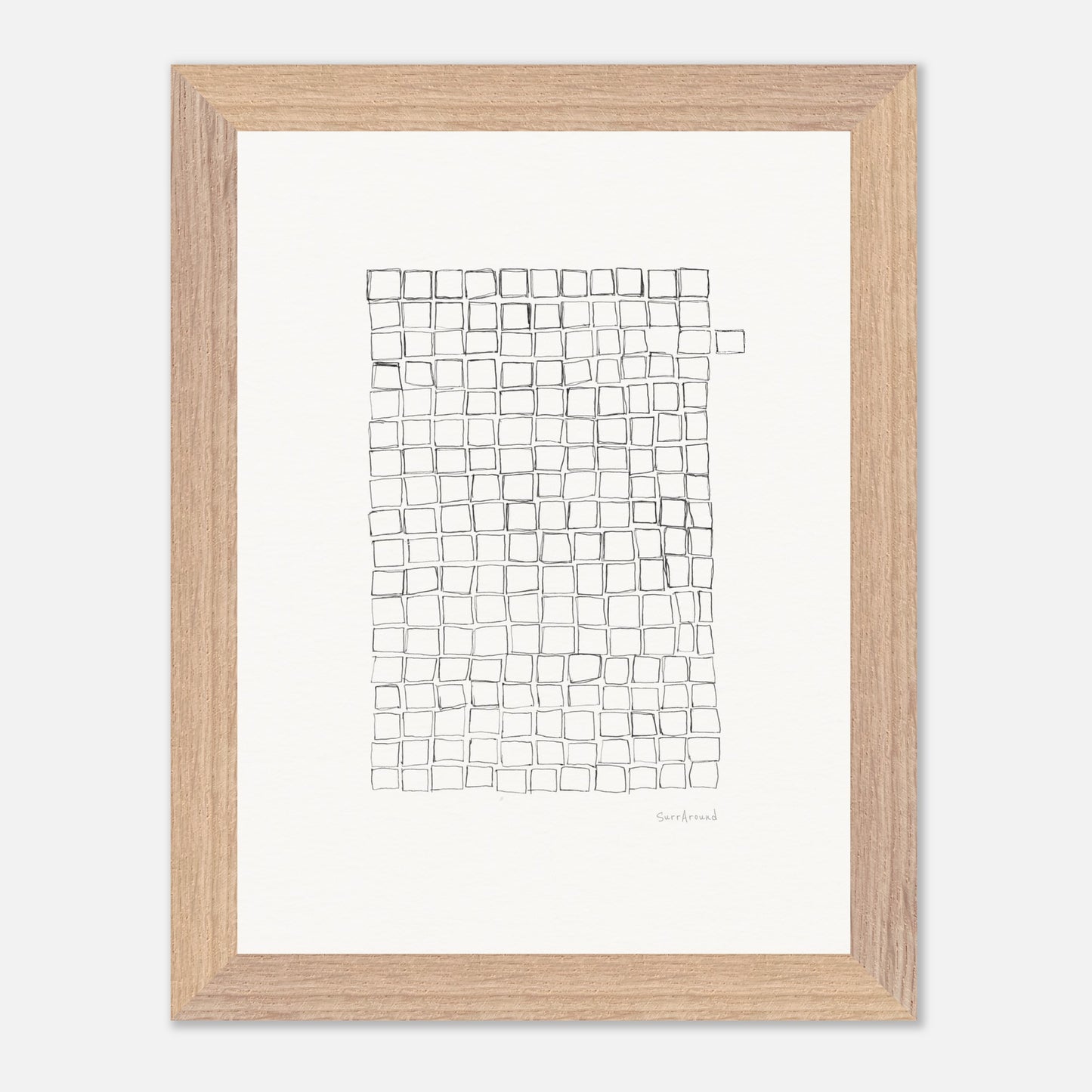 Premium Quality Wall Art, Lost Cell inspired by nature. It's beauty from the imperfection of nature, a lost cell, created by artist. Abstract original hand drawing, enhanced texture with high quality frame and paper.