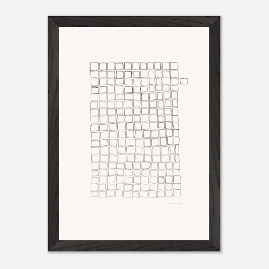 Premium Quality Wall Art, Lost Cell inspired by nature. It's beauty from the imperfection of nature, a lost cell, created by artist. Abstract original hand drawing, enhanced texture with high quality frame and paper.