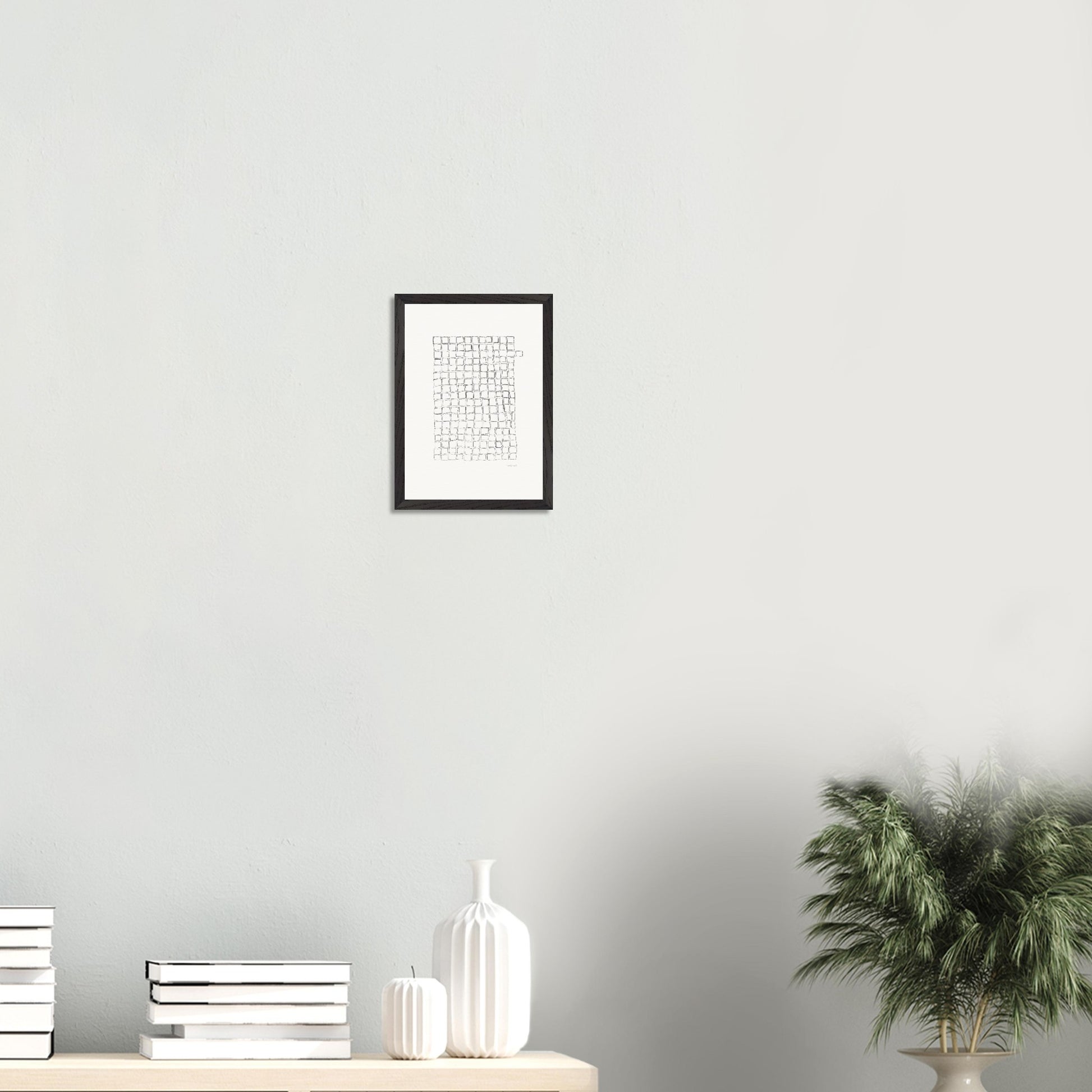 Premium Quality Wall Art, Lost Cell inspired by nature. It's beauty from the imperfection of nature, a lost cell, created by artist. Abstract original hand drawing, enhanced texture with high quality frame and paper.