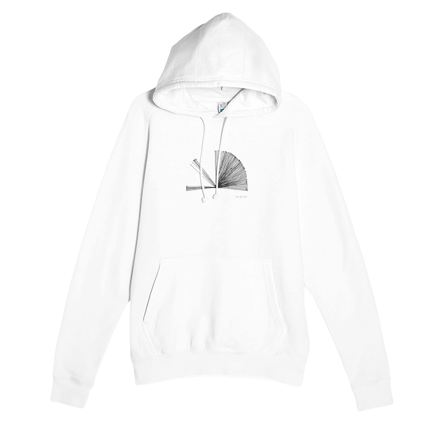 Unique Premium Adult Hoodie, Tempo with abstract rhythm. Discover our soft, durable unisex pullover hoodie featuring hand-drawn abstract picture. Ideal for year-round wear with a kangaroo pocket and three-panel hood.