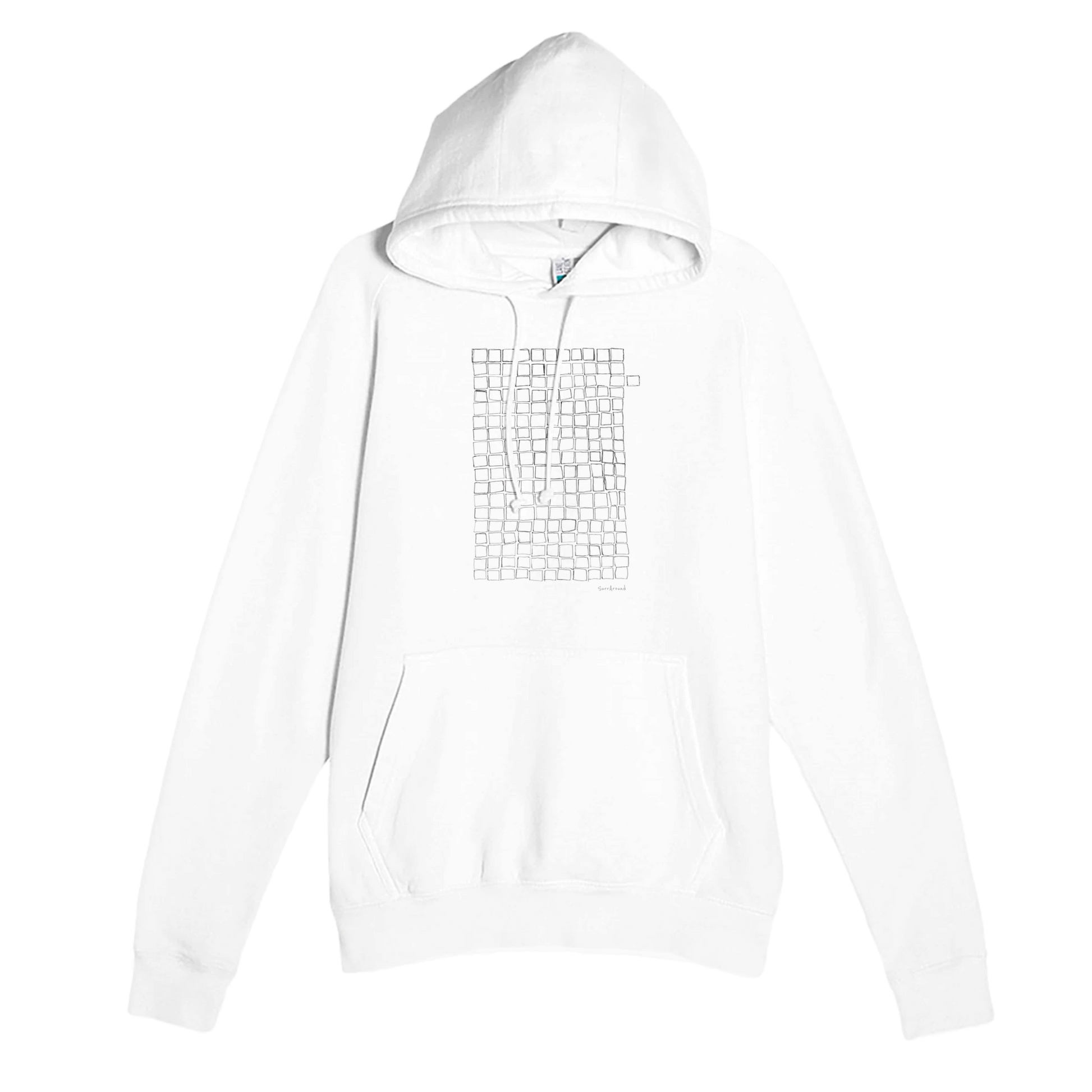 Unique Premium Adult Hoodie, Lost Cell designed by artist. Nature is not perfect. Beauty from the imperfection of nature. Abstract design inspired by artist/designer. Discover our soft, durable unisex pullover hoodie.