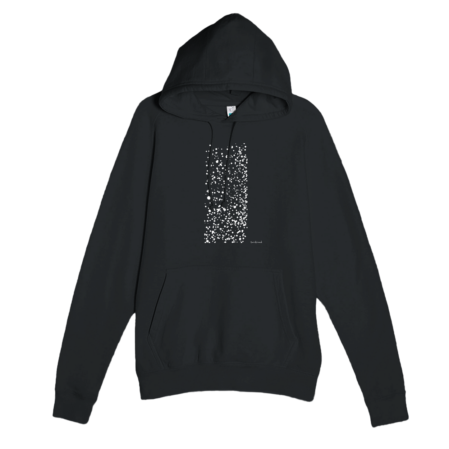 Premium Adult Hoodie, Snow inspired by nature. Discover our soft, durable unisex pullover hoodie with unique snow designed by designer. Ideal for year-round wear with a kangaroo pocket and three-panel hood.