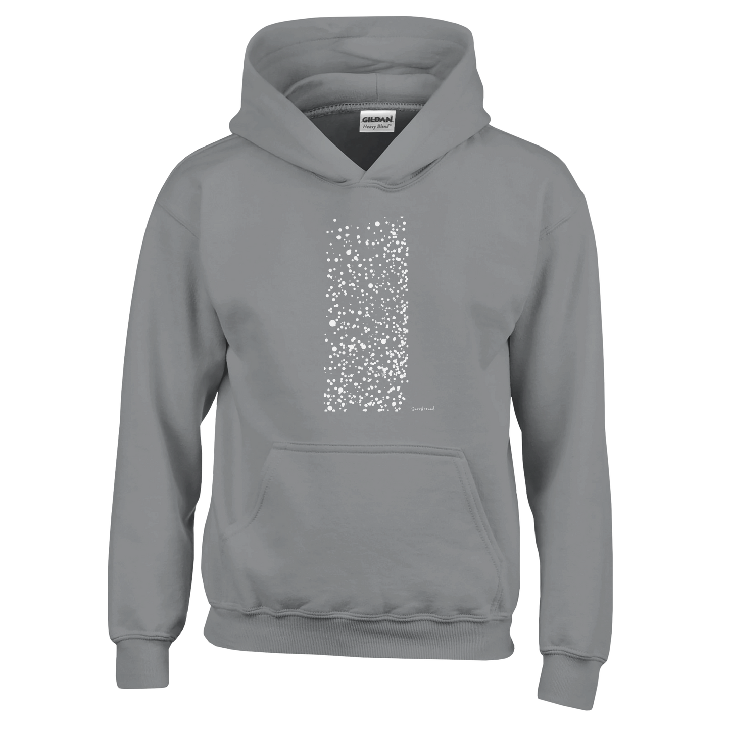 Unique Classic Kids Hoodie, Snow designed by Japanese artist. Illustrated snow designed by Japanese artist. Pullover, 50% cotton & 50% polyester hoodie, durability with soft feel. Ideal for year-round wear.