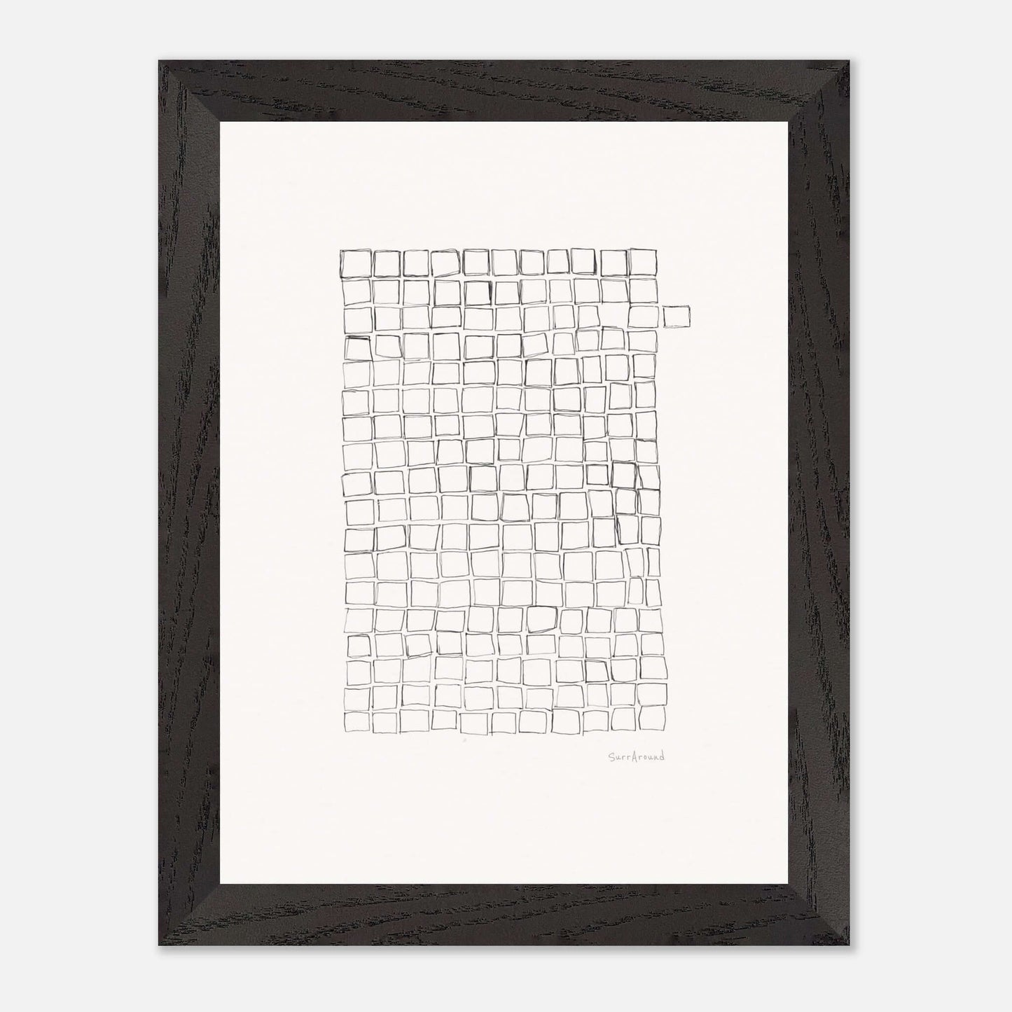 Premium Quality Wall Art, Lost Cell inspired by nature. It's beauty from the imperfection of nature, a lost cell, created by artist. Abstract original hand drawing, enhanced texture with high quality frame and paper.