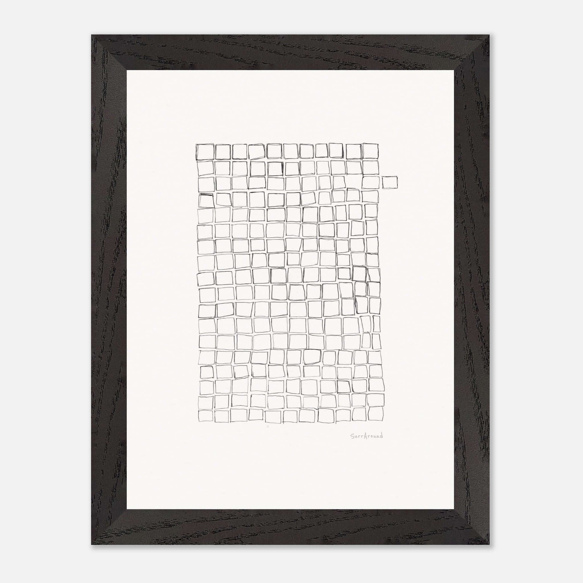 Premium Quality Wall Art, Lost Cell inspired by nature. It's beauty from the imperfection of nature, a lost cell, created by artist. Abstract original hand drawing, enhanced texture with high quality frame and paper.