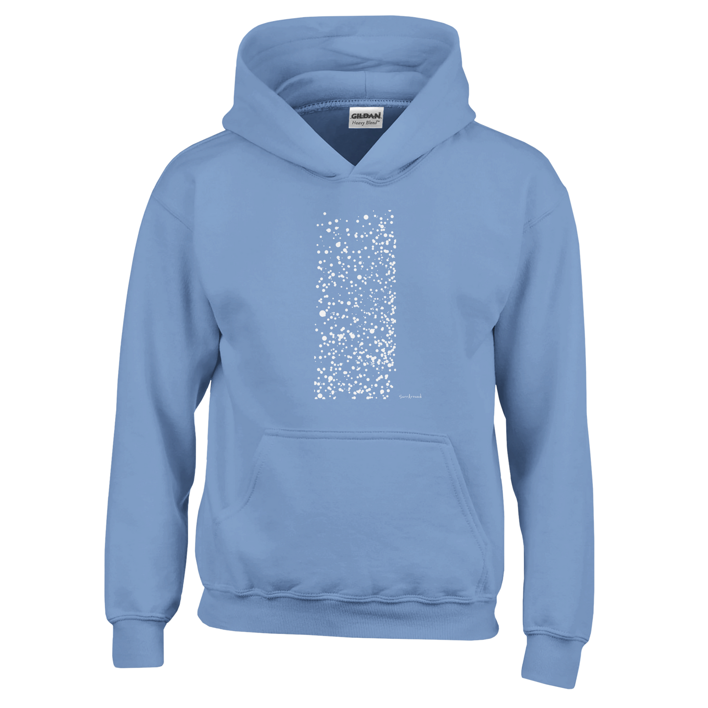 Unique Classic Kids Hoodie, Snow designed by Japanese artist. Illustrated snow designed by Japanese artist. Pullover, 50% cotton & 50% polyester hoodie, durability with soft feel. Ideal for year-round wear.