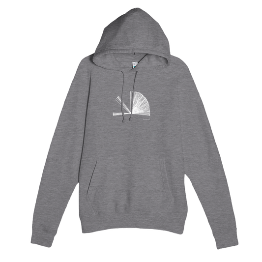 Unique Premium Adult Hoodie, Tempo with abstract rhythm. Discover our soft, durable unisex pullover hoodie featuring hand-drawn abstract picture. Ideal for year-round wear with a kangaroo pocket and three-panel hood.