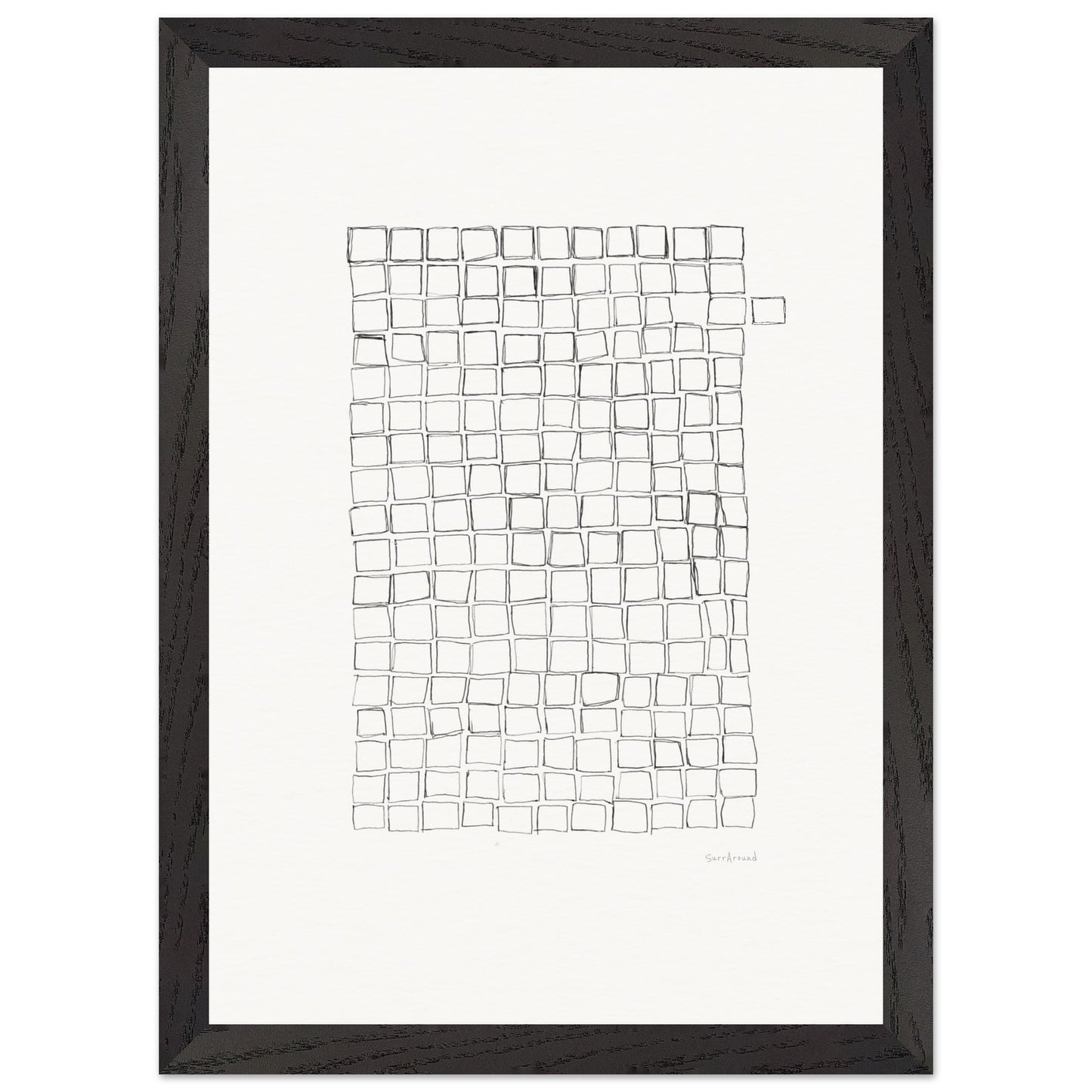 Premium Quality Wall Art, Lost Cell inspired by nature. It's beauty from the imperfection of nature, a lost cell, created by artist. Abstract original hand drawing, enhanced texture with high quality frame and paper.