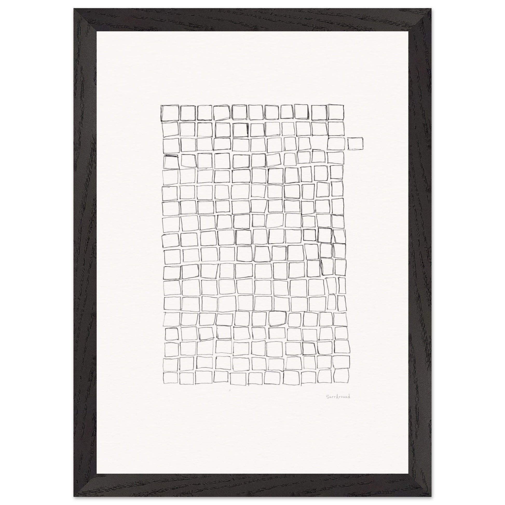 Premium Quality Wall Art, Lost Cell inspired by nature. It's beauty from the imperfection of nature, a lost cell, created by artist. Abstract original hand drawing, enhanced texture with high quality frame and paper.