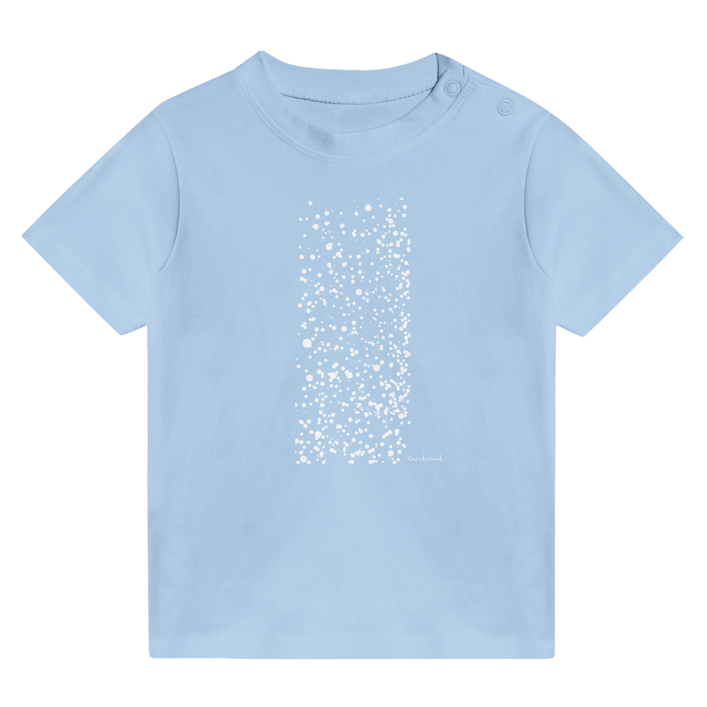 Unique Classic Baby T-shirt, Snow inspired by nature. Unisex Crewneck T-shirt, Eco-Friendly 100% cotton in soft feel. Illustrated snow designed by Japanese artist.