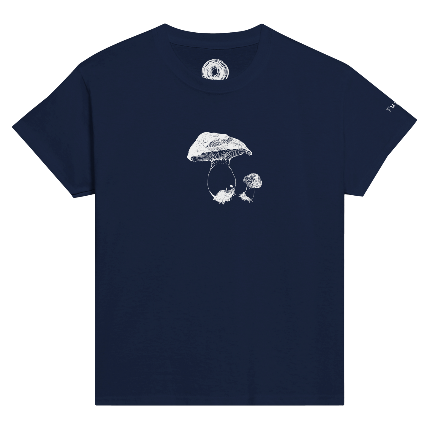 Classic Comfort Kids T-shirt, Mushroom inspired by nature. Unisex Crewneck T-shirt, Eco-Friendly 100% cotton in soft feel. Unique illustration of cute mushrooms by artist, originally hand drawn.